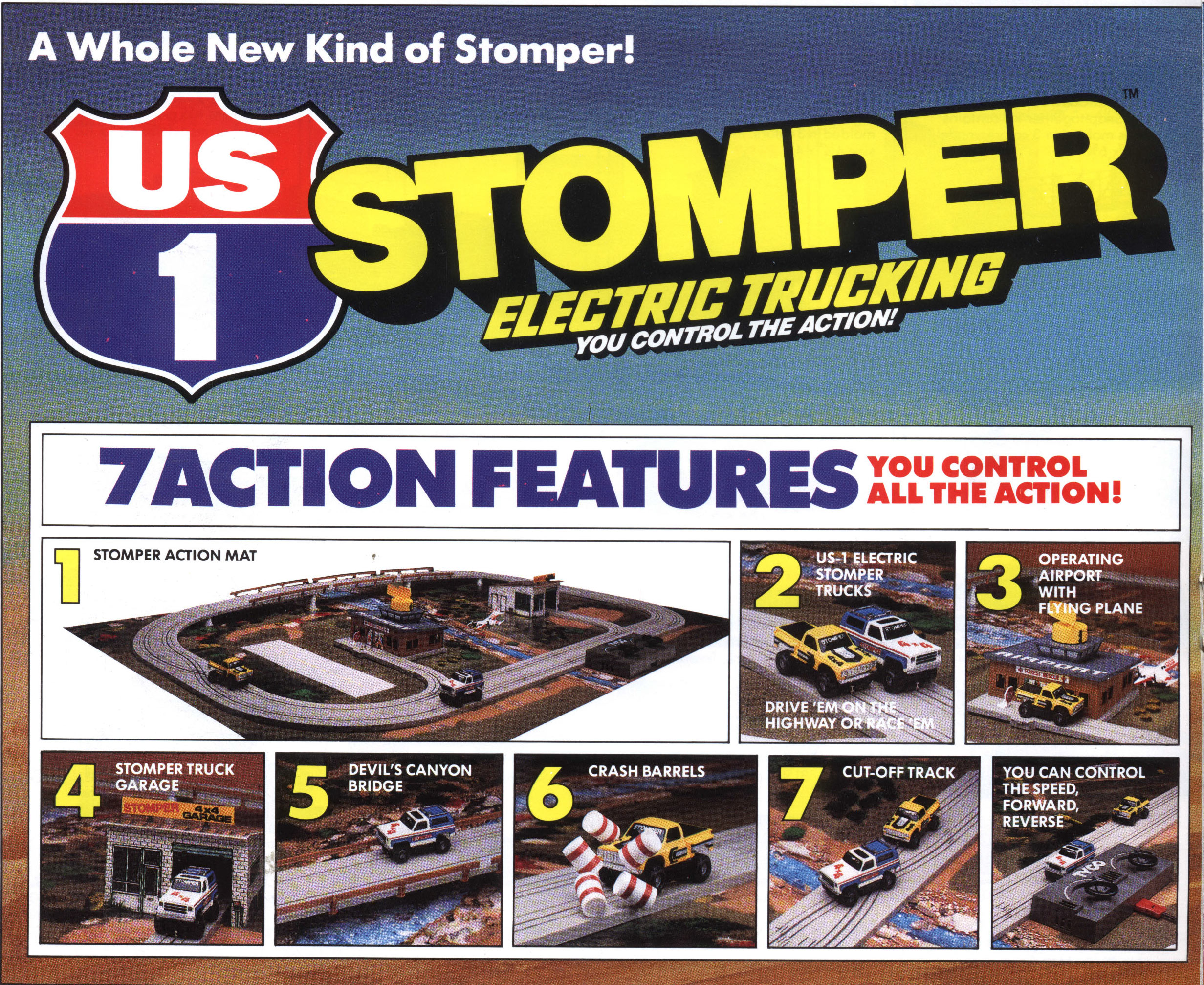 3211 US1 Stomper set by Tyco US1 Electric Trucking