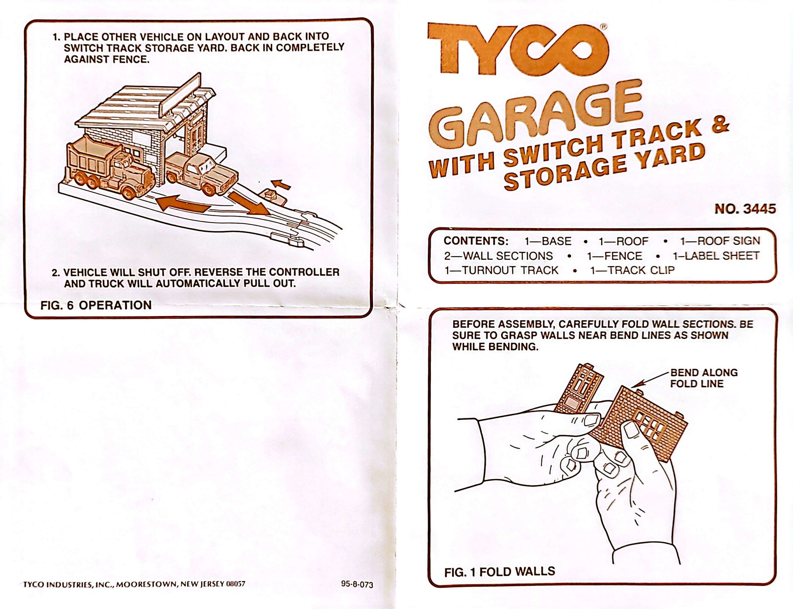 3441 Exxon Station Instructions 95-8-073 (Front)