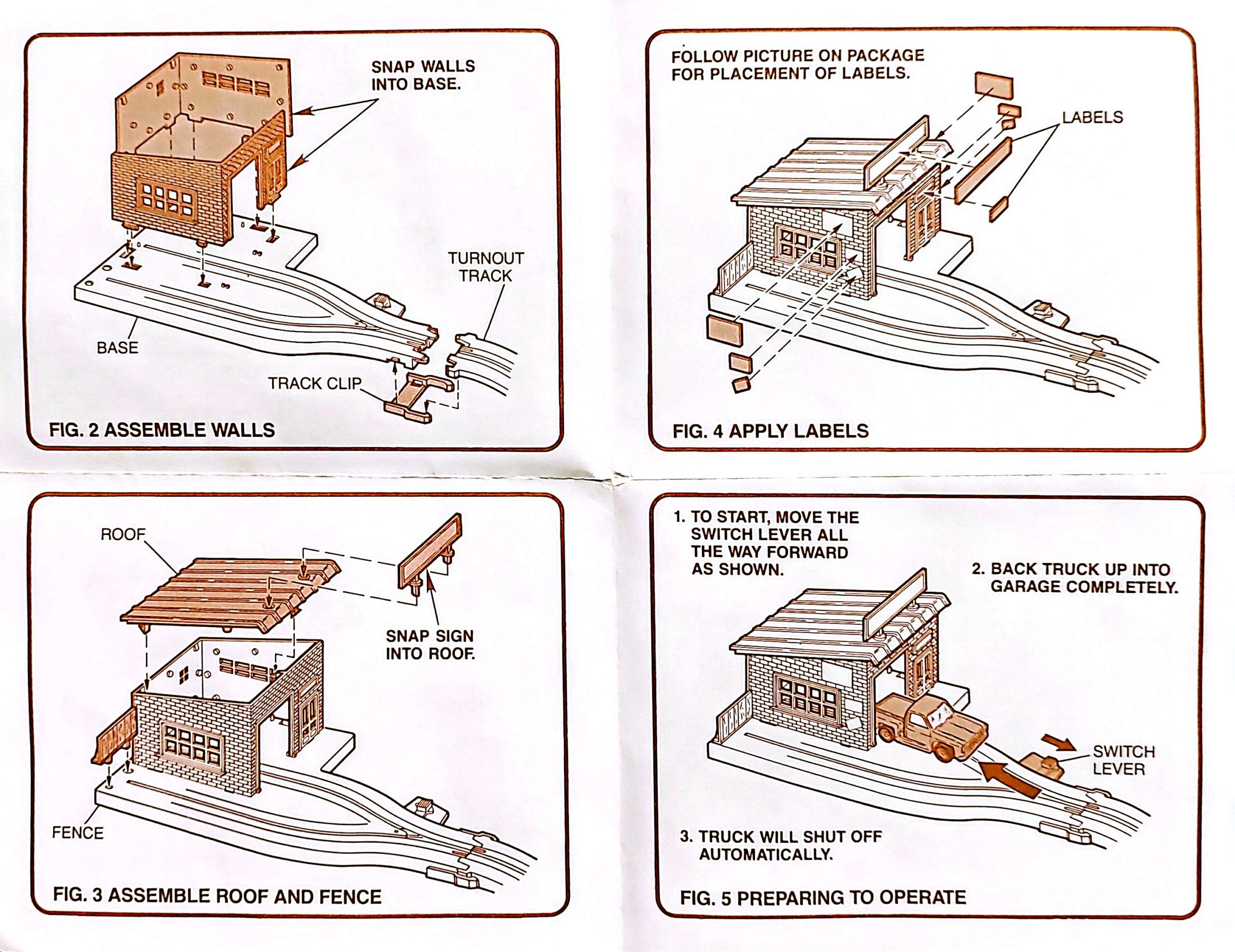 3441 Exxon Station Instructions 95-8-073 (Back)