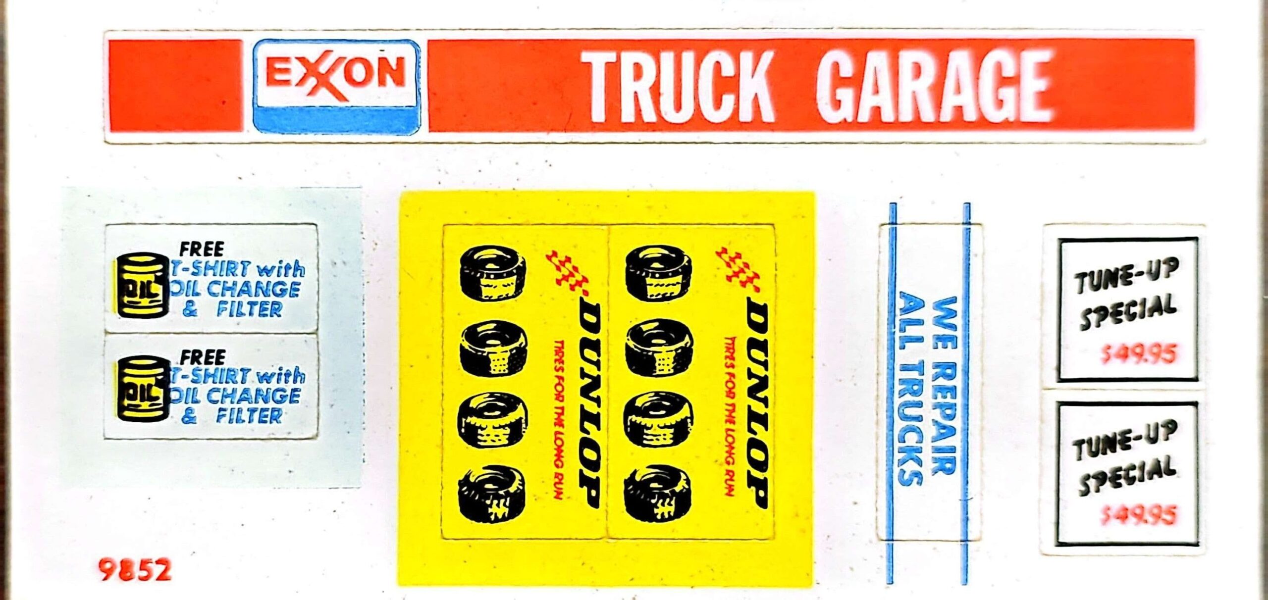 3441 Exxon Station Sticker s 95-6-028